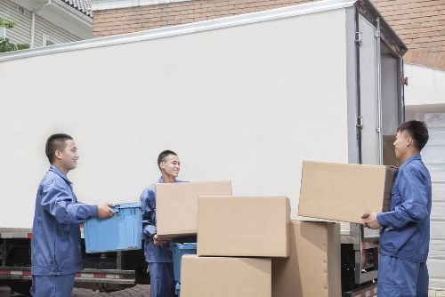 Local moving truck beside a Bayswater residential property