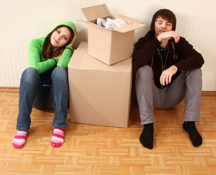 Loading furniture into a moving van on a Bayswater street