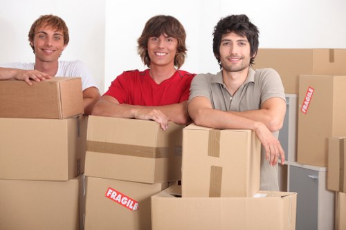 Local Bayswater residents loading furniture into a hire truck