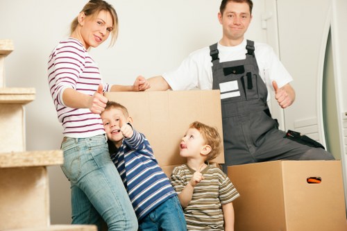 Careful loading of furniture and boxes for a Bayswater move